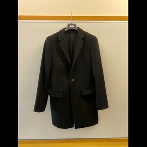 ALLSAINTS Manor Notch-lapel Wool Coat (Black, US size 38)